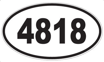 4818 - Oval Sticker