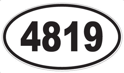 4819 - Oval Sticker