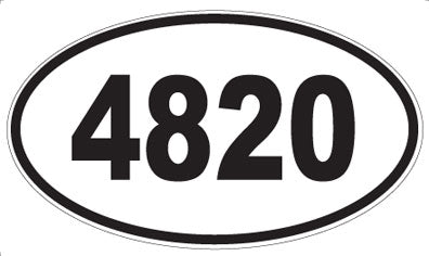 4820 - Oval Sticker