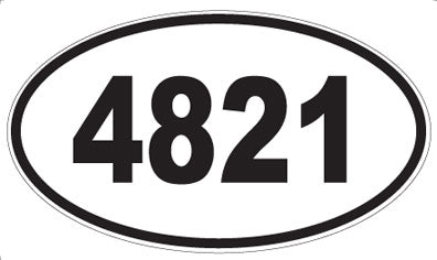 4821 - Oval Sticker
