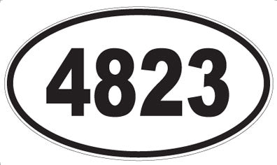 4823 - Oval Sticker
