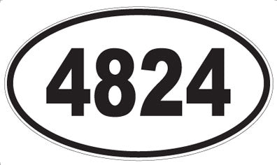4824 - Oval Sticker