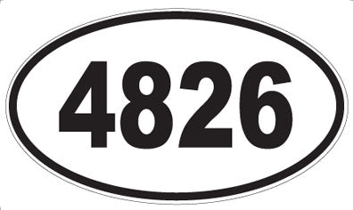 4826 - Oval Sticker