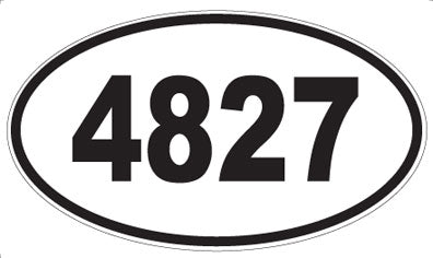4827 - Oval Sticker