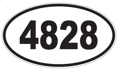 4828 - Oval Sticker
