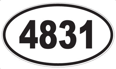 4831 - Oval Sticker