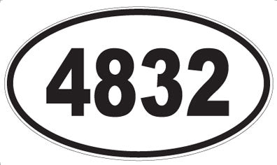 4832 - Oval Sticker