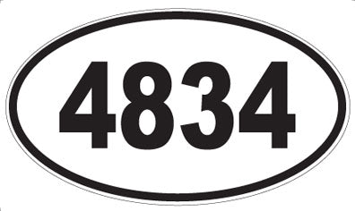 4834 - Oval Sticker