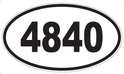 4840 - Oval Sticker