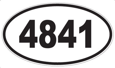 4841 - Oval Sticker
