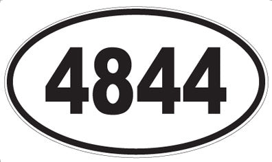 4844 - Oval Sticker