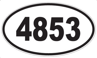 4853 - Oval Sticker