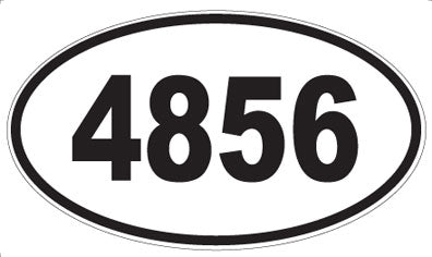 4856 - Oval Sticker