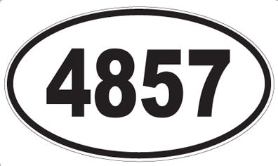 4857 - Oval Sticker