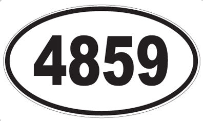4859 - Oval Sticker