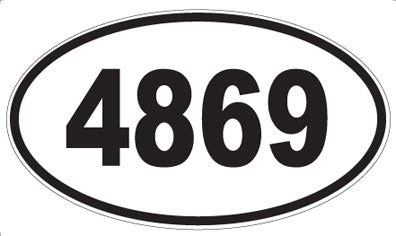 4869 - Oval Sticker