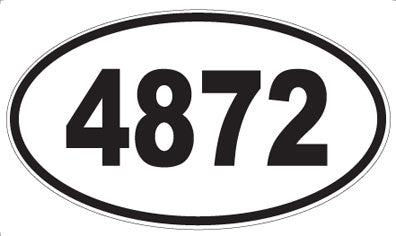 4872 - Oval Sticker