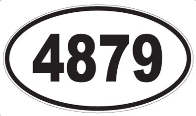 4879 - Oval Sticker
