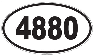 4880 - Oval Sticker
