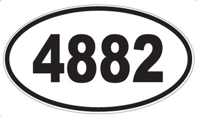 4882 - Oval Sticker