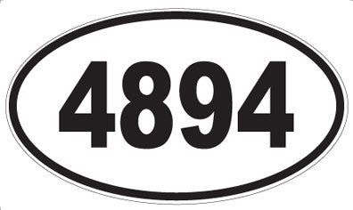 4894 - Oval Sticker