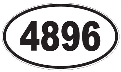4896 - Oval Sticker