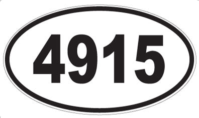 4915 - Oval Sticker