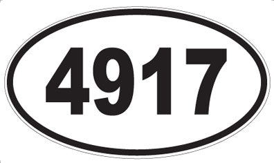4917 - Oval Sticker