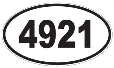 4921 - Oval Sticker