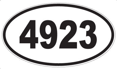 4923 - Oval Sticker
