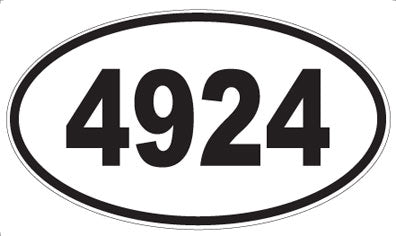 4924 - Oval Sticker