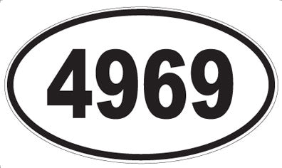 4969 - Oval Sticker