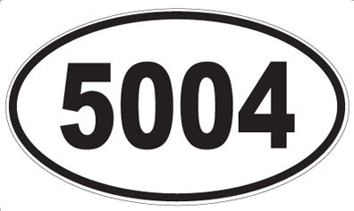 5004 - Oval Sticker