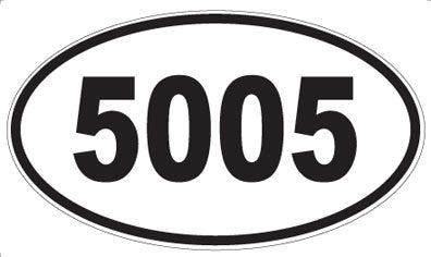 5005 - Oval Sticker