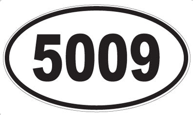 5009 - Oval Sticker