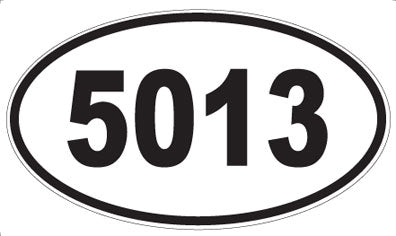 5013 - Oval Sticker