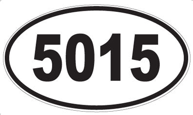 5015 - Oval Sticker