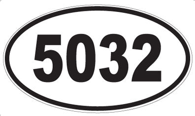 5032 - Oval Sticker