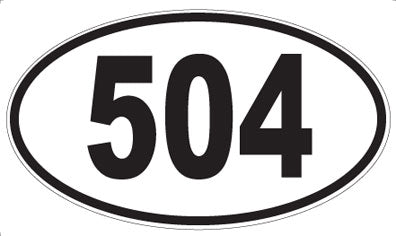504 - Oval Sticker