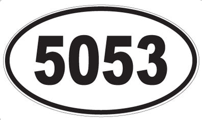 5053 - Oval Sticker