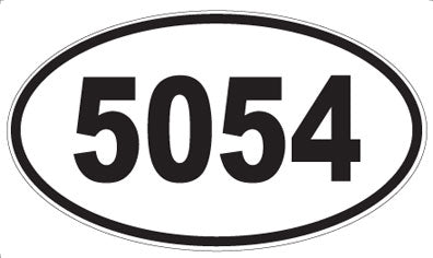 5054 - Oval Sticker