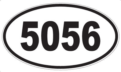 5056 - Oval Sticker