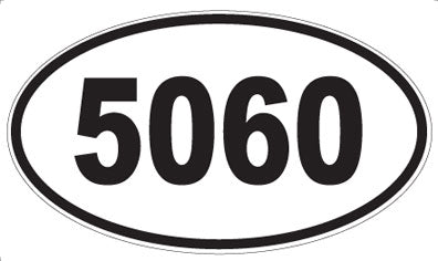 5060 - Oval Sticker