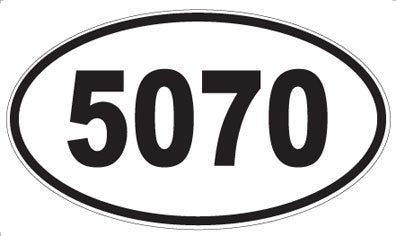5070 - Oval Sticker