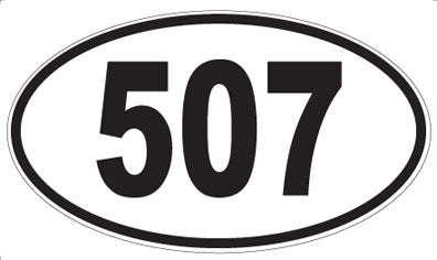 507 - Oval Sticker