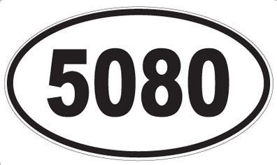 5080 - Oval Sticker
