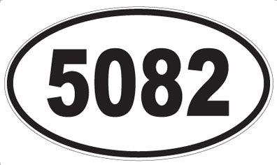 5082 - Oval Sticker