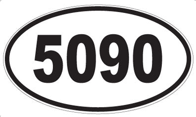 5090 - Oval Sticker