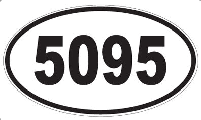 5095 - Oval Sticker