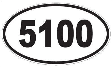 5100 - Oval Sticker